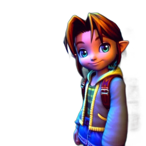 jacket, staff, face, creature, 3d render, concept art, pixel art, fantasy art transparent PNG cut-out