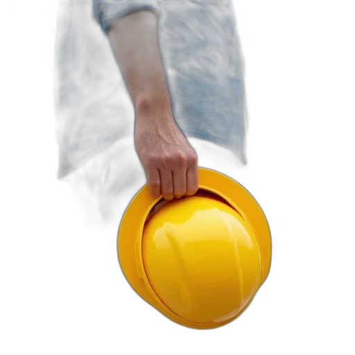 staff, hat, 3d render, photorealistic, person, holding, yellow, hard transparent PNG cut-out