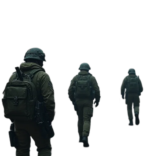 jacket, staff, weapon, concept art, 3d render, pixel art, photorealistic, green transparent PNG cut-out
