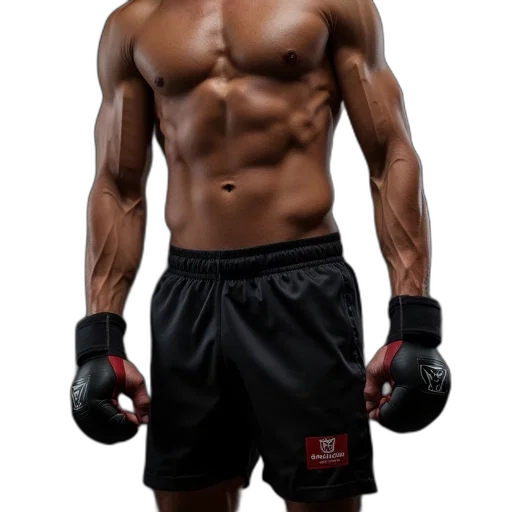 photorealistic, oneal, mma, training transparent PNG cut-out