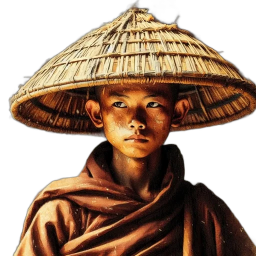 hat, mask, face, umbrella, photorealistic, oil painting, concept art, watercolor transparent PNG cut-out