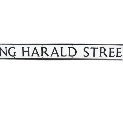 city street, street, sign, reading, harald, stone, wall, black transparent PNG cut-out