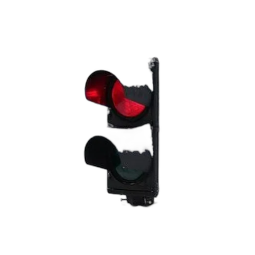 snow-covered, traffic, light, displaying, red, signal, snowy, landscape transparent PNG cut-out