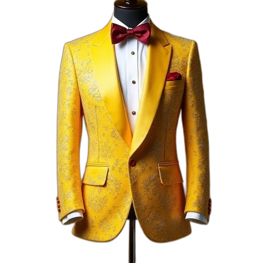 jacket, golden, colorful, new transparent PNG cut-out