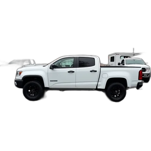 car, white, pickup, truck, parked, lot, van, black transparent PNG cut-out