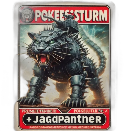 concept art, vintage, trading, card, pokees, sturm, features, robotic transparent PNG cut-out