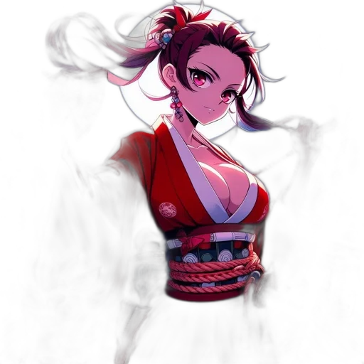 dress, staff, mask, face, concept art, pixel art, anime, fantasy art transparent PNG cut-out