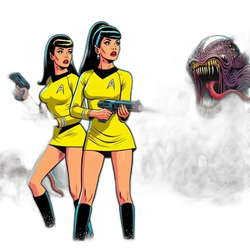 concept art, comic book art, fantasy art, cartoon, outer space, fog, fire, underwater transparent PNG cut-out