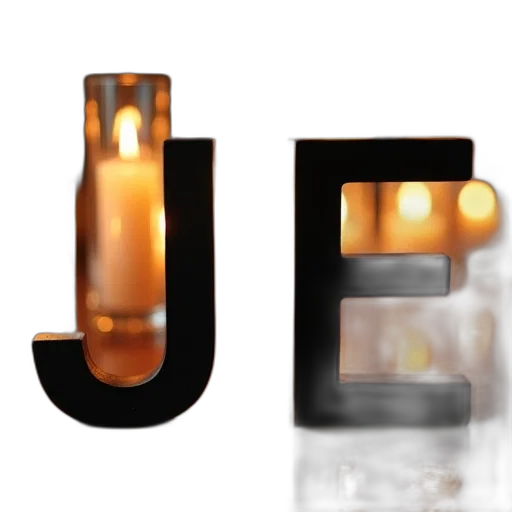 jewelry, furniture, 3d render, photorealistic, table, row, lit, candles transparent PNG cut-out