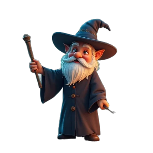 staff, hat, face, weapon transparent PNG cut-out