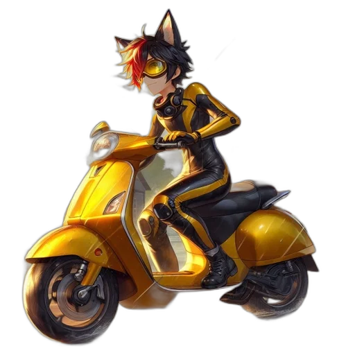 animal, jacket, concept art, pixel art, anime, 3d render, golden, anthropomorphic transparent PNG cut-out