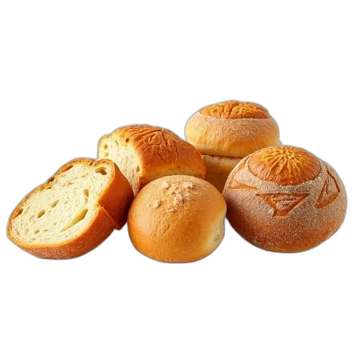 food, hat, crown, photorealistic, 3d render, collection, various, bread transparent PNG cut-out