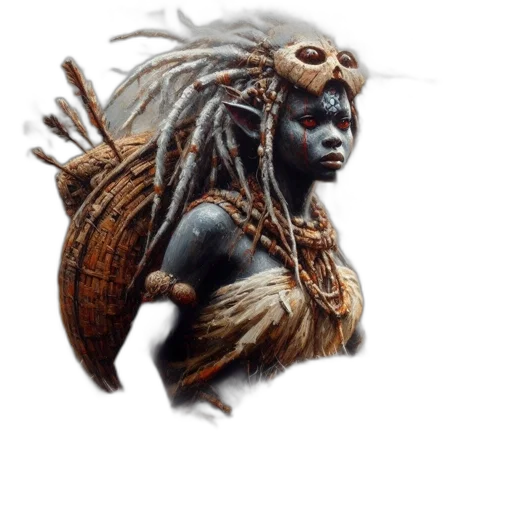 mask, creature, jewelry, face, concept art, fantasy art, photorealistic, 3d render transparent PNG cut-out