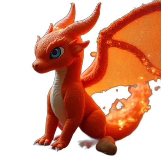 dragon, animal, creature, 3d render, concept art, fantasy art, photorealistic, pokemon transparent PNG cut-out