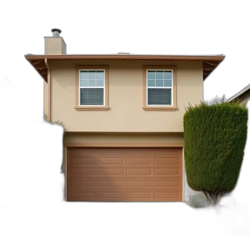 building, furniture, hair, 3d render, photorealistic, concept art, two-story, house transparent PNG cut-out