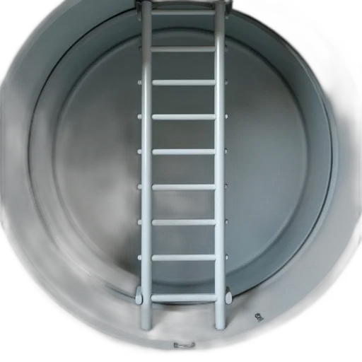 hat, staff, 3d render, close-up, view, white, metal, ladder transparent PNG cut-out