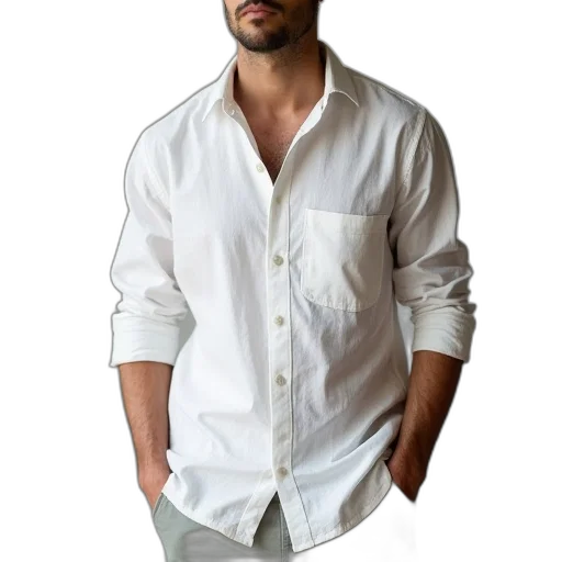 jacket, staff, face, photorealistic transparent PNG cut-out