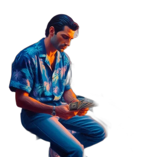 jacket, robot, furniture, staff, vaporwave, photorealistic, concept art, 3d render transparent PNG cut-out