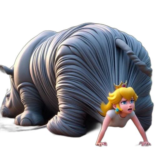 creature, animal, hair, dragon, concept art, 3d render, unusual, scene transparent PNG cut-out