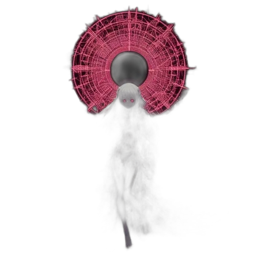 staff, umbrella, weapon, hair, concept art, 3d render, pixel art, fog transparent PNG cut-out