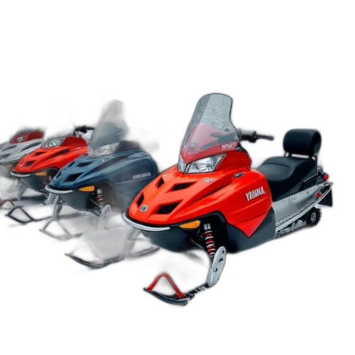 3d render, concept art, snowmobiles, yamaha transparent PNG cut-out