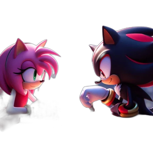3d render, concept art, pixel art, anime, fire, two, animated, characters transparent PNG cut-out