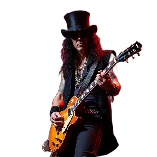 hat, slash, monroe, performing, band, show, las, vegas transparent PNG cut-out