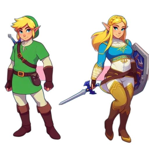 sword, staff, pixel art, concept art, fantasy art, 3d render, green, colorful transparent PNG cut-out