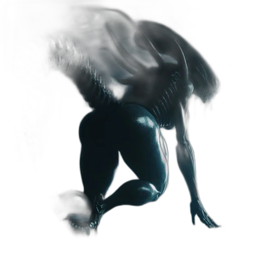 creature, robot, animal, mask, concept art, photorealistic, comic book art, 3d render transparent PNG cut-out