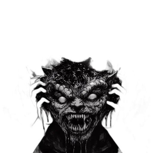 mask, creature, face, animal, concept art, comic book art, fantasy art, pixel art transparent PNG cut-out