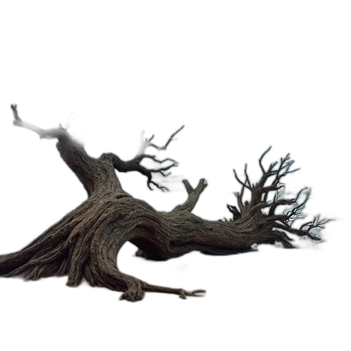 tree, hair, staff, creature, concept art, 3d render, photorealistic, fantasy art transparent PNG cut-out