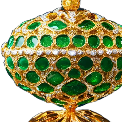 crown, jewelry, green, high transparent PNG cut-out