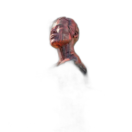 mask, face, creature, staff, concept art, photorealistic, 3d render, fantasy art transparent PNG cut-out