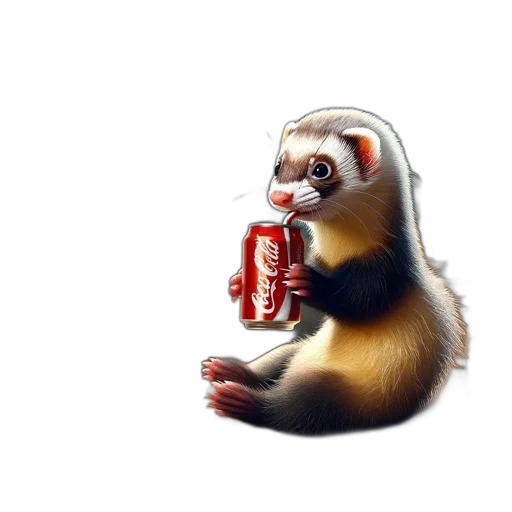 animal, creature, bottle, food, photorealistic, concept art, 3d render, pixel art transparent PNG cut-out