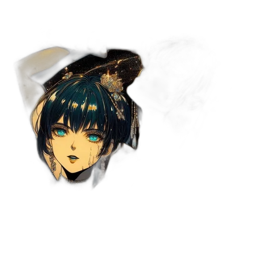 mask, dragon, crown, face, anime, fantasy art, concept art, pixel art transparent PNG cut-out