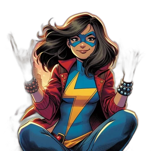 comic book art, concept art, cartoon, marvel, dynamic, pose, during, sunset transparent PNG cut-out