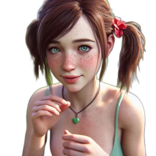 jewelry, face, dress, flower, photorealistic, concept art, fantasy art, 3d render transparent PNG cut-out