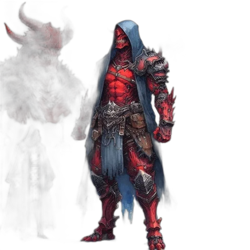 mask, dragon, concept art, fantasy art, pixel art, 3d render, fog, red transparent PNG cut-out