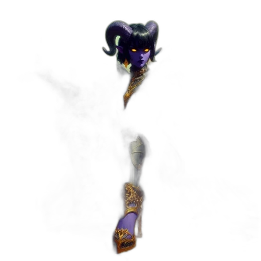 dragon, staff, mask, weapon transparent PNG cut-out