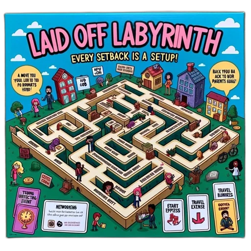 picture, board, game, called, laid, off, labyrinth, features transparent PNG cut-out