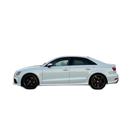 car, 3d render, photorealistic, concept art, white, parked, parking, lot transparent PNG cut-out