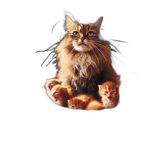 animal, creature, hair, staff, photorealistic, concept art, pixel art, oil painting transparent PNG cut-out