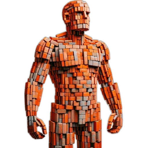 robot, jacket, weapon, dress, pixel art, 3d render, cyberpunk, concept art transparent PNG cut-out