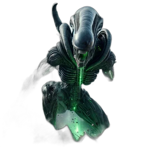 creature, robot, dragon, mask, concept art, fantasy art, 3d render, outer space transparent PNG cut-out