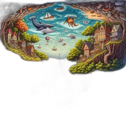 hat, mask, concept art, fantasy art, pixel art, underwater, forest, night transparent PNG cut-out