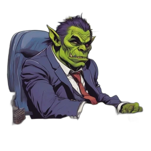 staff, face, concept art, comic book art, 3d render, fantasy art, ogre-like, figure transparent PNG cut-out