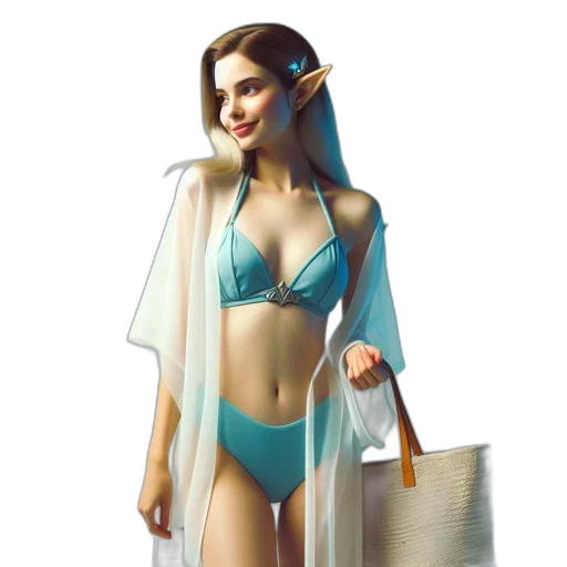 concept art, fantasy art, 3d render, photorealistic, underwater, beach, blue, pastel transparent PNG cut-out