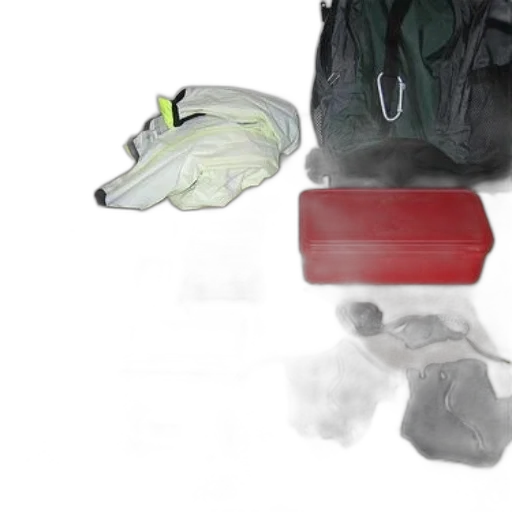 shoes, mask, jacket, creature, concept art, 3d render, photorealistic, fog transparent PNG cut-out