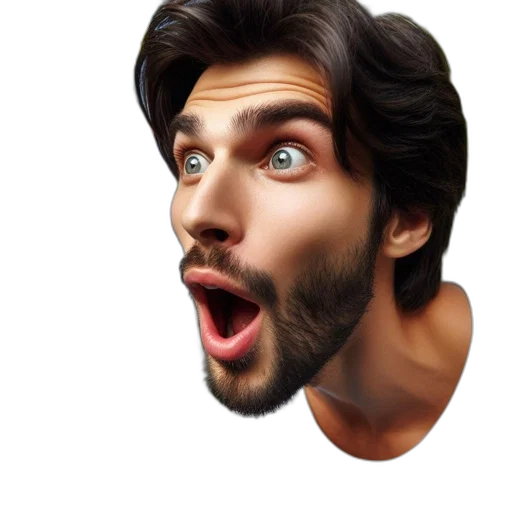 face, hair, mask, creature, photorealistic, cartoon, 3d render, concept art transparent PNG cut-out