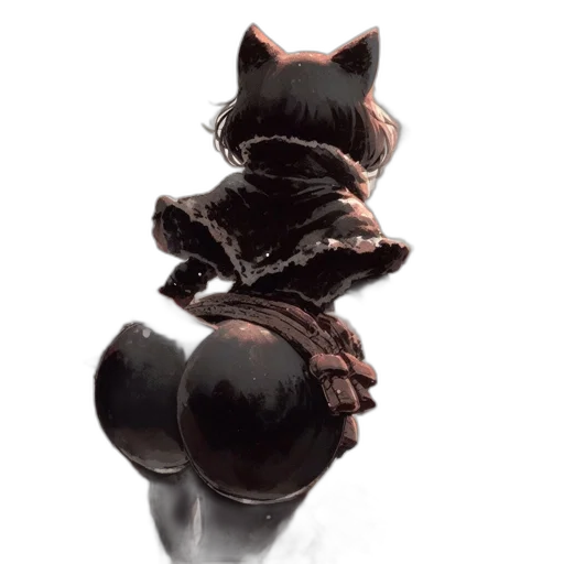 hair, staff, animal, creature, concept art, 3d render, fantasy art, photorealistic transparent PNG cut-out
